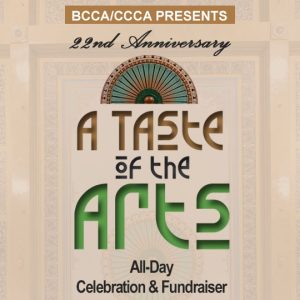 BCCA/CCCA’s 22nd Anniversary "A Taste of the Arts" December 28, 2024, All-Day Celebration & Fundraiser Title Banner
